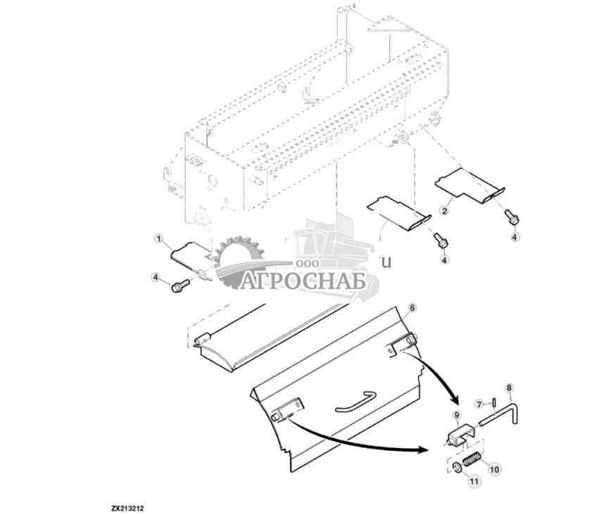 Плоские крышки, рама устройства заточки ножей 